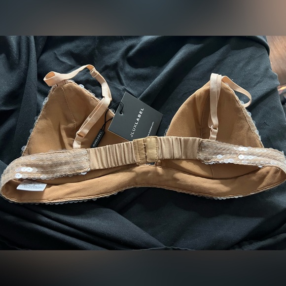 JLUXLABEL - Tan Sequin Bra - Picture 5 of 6